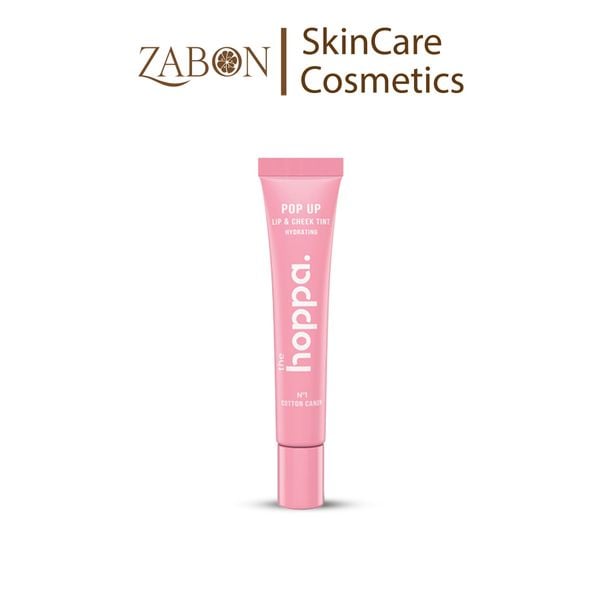 Son môi & má hồng The Hoppa Pop Up Lip & Cheek Tint Hydrating - Cotton Candy 10ml