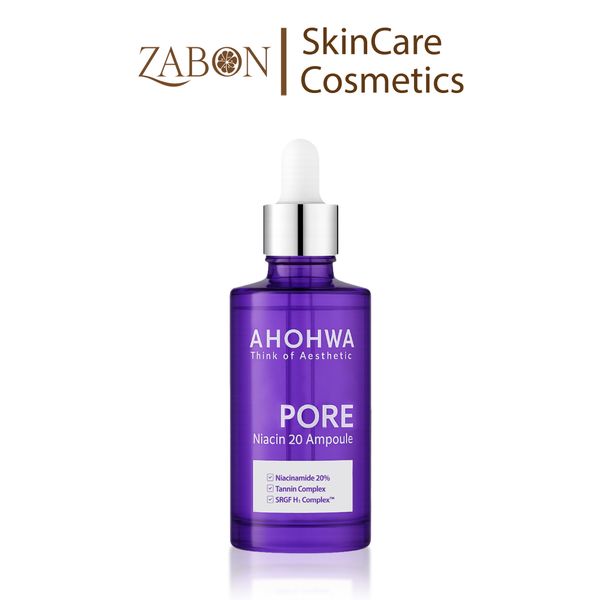 Tinh chất Ahohwa Pore Niacin Ampoule 20 làm sáng, thu nhỏ lỗ chân lông 30ml