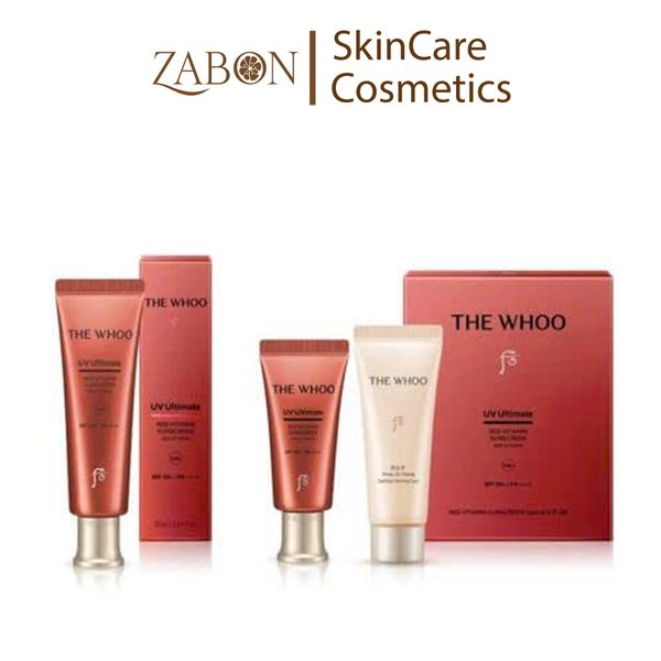 Tinh chất chống nắng chống lão hóa, chống oxy hóa làm dịu da The Whoo UV Red Vitamin Sunscreen 50ml