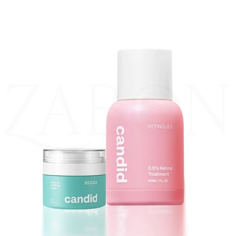 Combo Candid 0.5% Retinol Treatment 30ml + Candid B5 CICA Repair & Soothing Cream 50ml