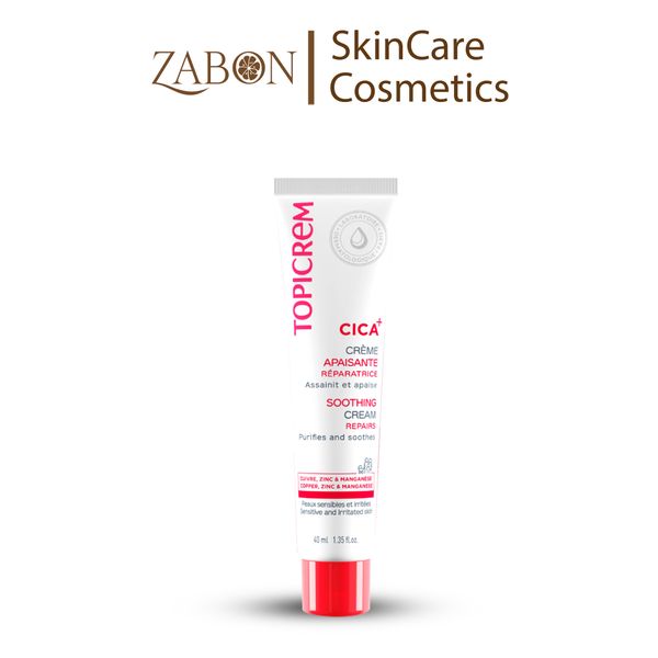 Kem dưỡng Topicrem CICA+ Soothing Cream làm dịu, thanh lọc và thúc đẩy quá trình phục hồi làn da 40ml