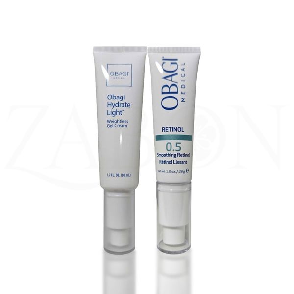 Combo Kem dưỡng ẩm Obagi Medical Hydrate Light Weightless Gel Cream 50ml & Kem dưỡng chống lão hoá Retinol Obagi 0.5 28g