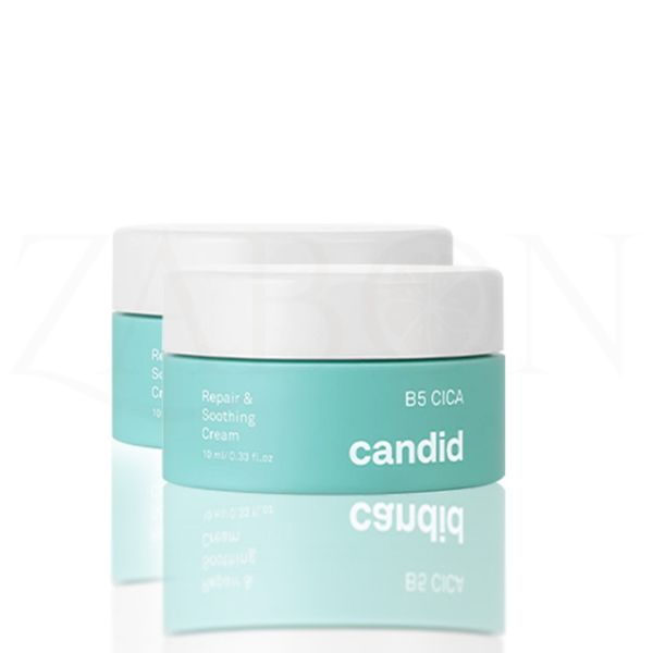 Combo 2 Kem dưỡng ẩm hỗ trợ phục hồi da B5 CICA - Candid B5 CICA Repair & Soothing Cream 10ml