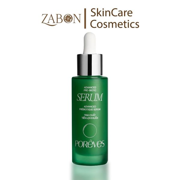Tinh chất PORÊVES Advanced Prebiotic Serum tiền lợi khuẩn hỗ trợ dưỡng ẩm, làm dịu và phục hồi da 30ml