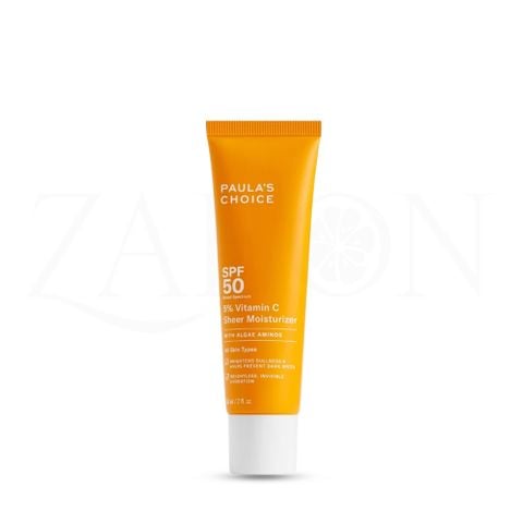 Kem chống nắng dưỡng ẩm giúp làm sáng và đều màu da SPF 50 Paula's Choice 5% Vitamin C 60ml