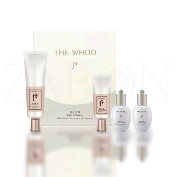 Set Kem chống nắng The Whoo Gongjinhyang Seol Radiant White Tone Up Sunscreen SPF50+,PA++++ 50ml+25ml