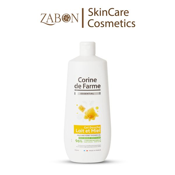 Gel tắm Corine de Farme Essential Milk And Honey Shower Gel 750ml