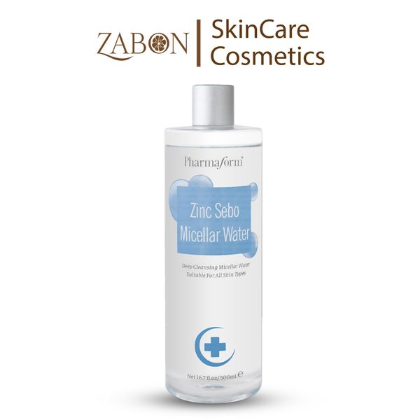 Nước tẩy trang Pharmaform Zinc Sebo Micellar Water dịu nhẹ, chuyên biệt cho da dầu & da mụn 500ml