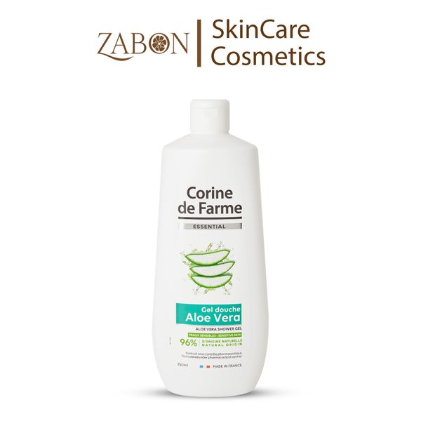 Gel tắm Corine de Farme Essential Aloe Vera Shower Gel 750ml
