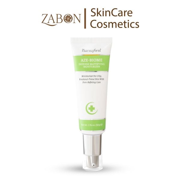 Kem dưỡng Pharmaform Aze-Biome Defense Mattifying Moisturizer dành cho da dầu mụn, hỗ trợ kiểm soát dầu 50g