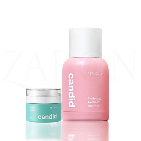 Combo Candid 1.0% Retinol Treatment 30ml + Candid B5 CICA Repair & Soothing Cream 50ml