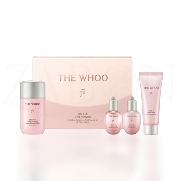 Bộ Kem Chống Nắng Whoo Gongjinhyang Hydrating Suncreen Fluid Special Set