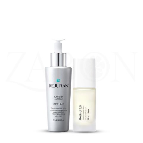 Combo Fusion Meso Retinol 1.0 30ml và REJURAN Turnover Ampoule 30ml hỗ trợ giảm nếp nhăn, phục hồi tái tạo sáng da