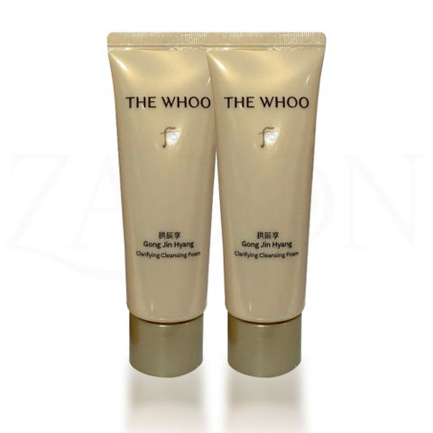 Combo 2 Sữa rửa mặt bọt mịn sạch sâu và dưỡng ẩm THE WHOO Gongjinhyang Clarifying Cleansing Foam 40ml