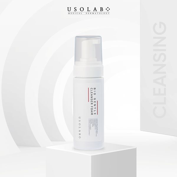 Sữa rửa mặt Usolab Bio Gentle Cleanser Foam tự tạo bọt dịu nhẹ, giúp làm sạch sâu, dưỡng sáng da 150ml