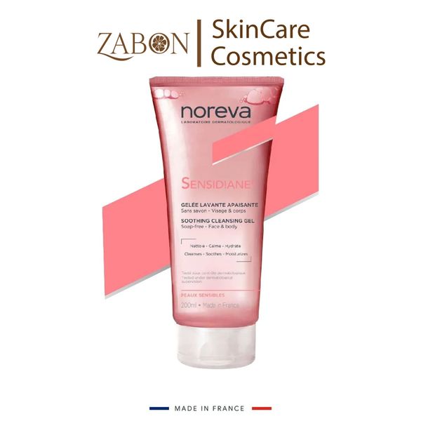 Gel rửa mặt Noreva Sensidiane Soothing Cleansing sạch sâu dịu nhẹ dành cho da nhạy cảm 200ml