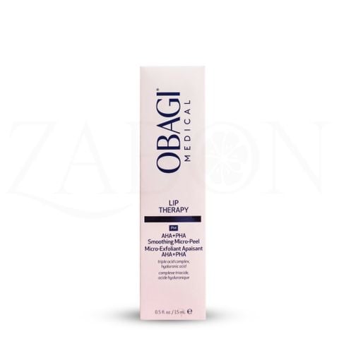 Tẩy tế bào chết môi Obagi Lip Therapy AHA + PHA Smoothing Micro-Peel giảm khô môi, làm môi mềm mịn 15ml