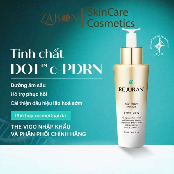 Tinh chất REJURAN DUAL EFFECT AMPOULE dưỡng ẩm, hỗ trợ phục hồi, cải thiện dấu hiệu lão hóa 30ml