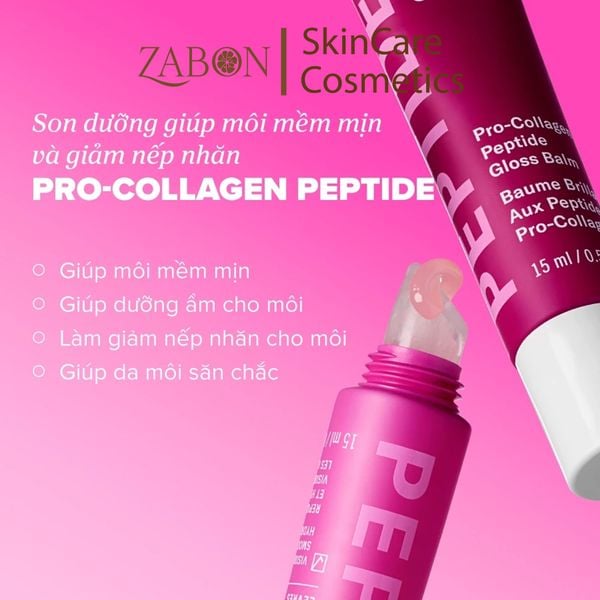 Son Paula's Choice Pro-Collagen Peptide Gloss Balm dưỡng môi căng mọng và mềm mịn 15ml