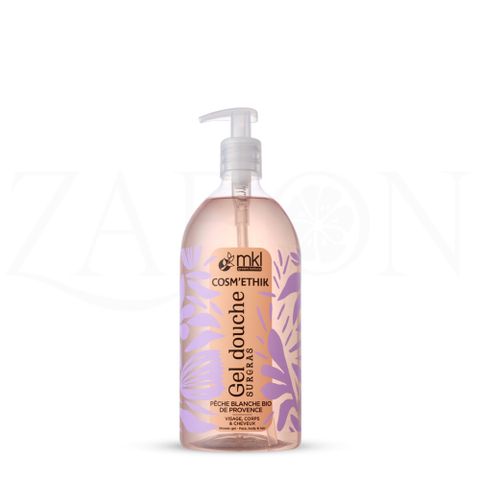 Sữa tắm MKL Green Nature Cosm'Ethik Gel Douche Pêche Blanche Bio De Provence 1000ml