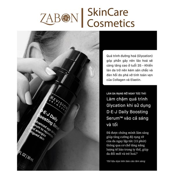 Serum REVISION D-E-J DAILY BOOSTING dưỡng sáng & săn chắc da 30ml