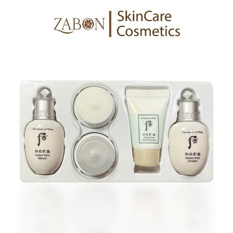 Bộ dưỡng sáng da WHOO Gongjinhyang Seol Radiant White 5pcs