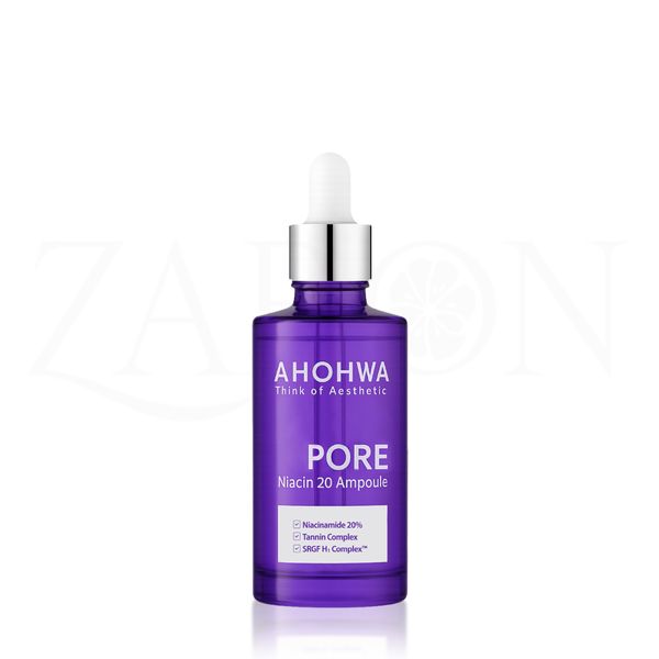 Tinh chất Ahohwa Pore Niacin Ampoule 20 làm sáng, thu nhỏ lỗ chân lông 30ml