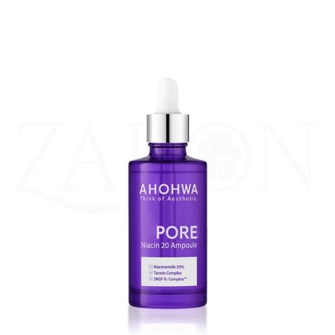 Tinh chất Ahohwa Pore Niacin Ampoule 20 làm sáng, thu nhỏ lỗ chân lông 30ml