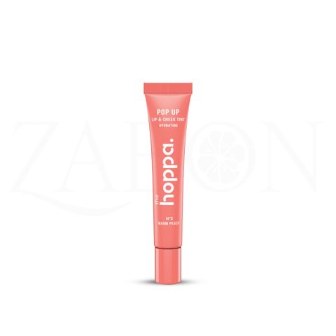 Son môi & má hồng The Hoppa Pop Up Lip & Cheek Tint Hydrating - Warm Peach 10ml