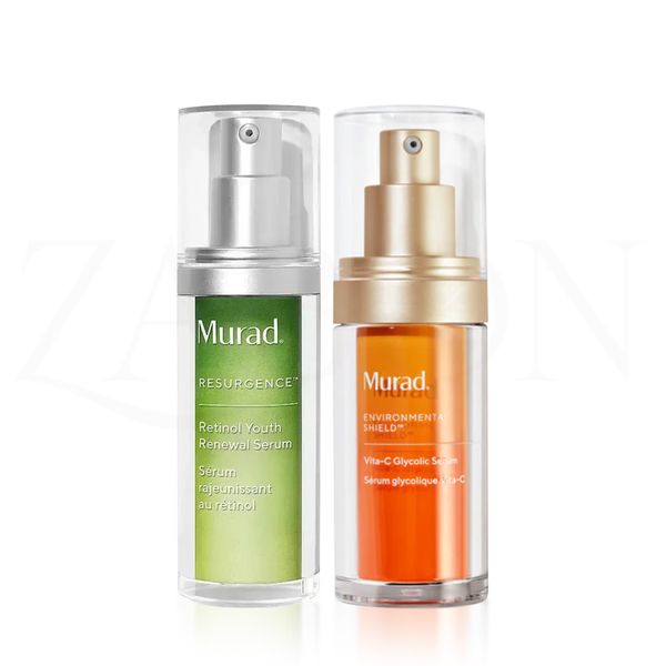 Bộ đôi Murad Vita-C Glycolic & Murad Retinol Youth Renewal Serum hỗ trợ sáng da, mịn màng và làm mờ nếp nhăn 30ml