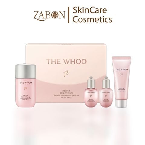 Bộ Kem Chống Nắng Whoo Gongjinhyang Hydrating Suncreen Fluid Special Set