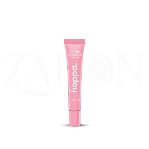 Son môi & má hồng The Hoppa Pop Up Lip & Cheek Tint Hydrating - Cotton Candy 10ml