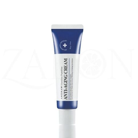 Kem dưỡng phục hồi, trẻ hóa tế bào sinh học Ahohwa Elazulene Peptablue Anti- Aging Cream (50gr)