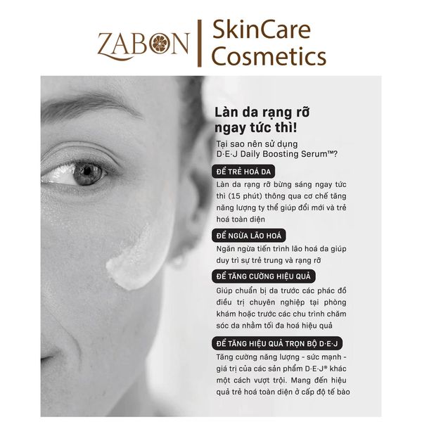Serum REVISION D-E-J DAILY BOOSTING dưỡng sáng & săn chắc da 30ml