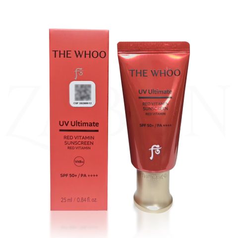Tinh chất chống nắng chống lão hóa, chống oxy hóa làm dịu da The Whoo UV Red Vitamin Sunscreen 25ml