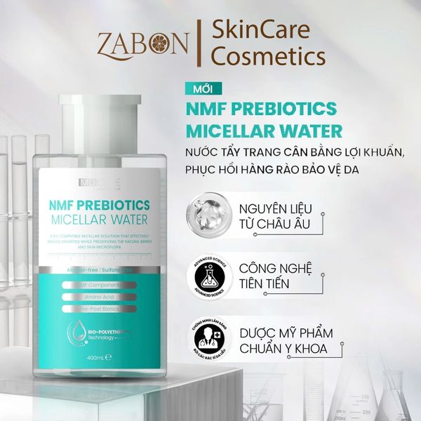 Nước Tẩy Trang MD CARE NMF Prebiotics Micellar Water Cân Bằng Lợi Khuẩn, Phục Hồi Hàng Rào Bảo Vệ Da