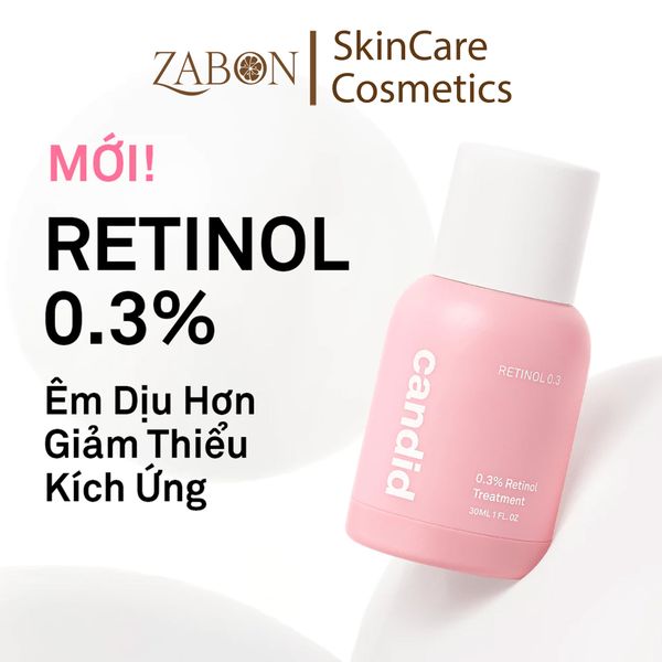 Hoạt Chất Retinol Candid 0.3% Hỗ Trợ Cải Thiện Nền Da 30ml