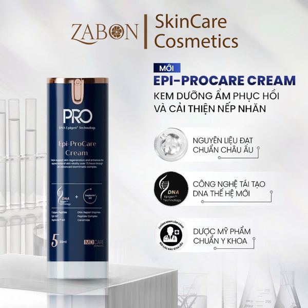Kem dưỡng MD CARE Epi - ProCare Cream dưỡng ẩm phục hồi và cải thiện nếp nhăn 30ml