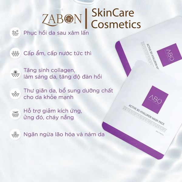 Mặt nạ cấp ẩm ABO - Giúp dưỡng ẩm, trắng da, căng bóng da và chống lão hóa 1 miếng x 25ml