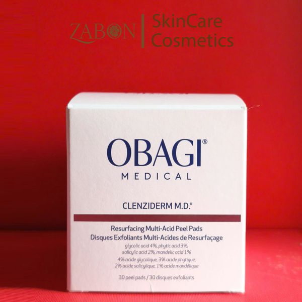Miếng tẩy tế bào chết Obagi Clenziderm M.D. Resurfacing Multi-Acid Peel Pads