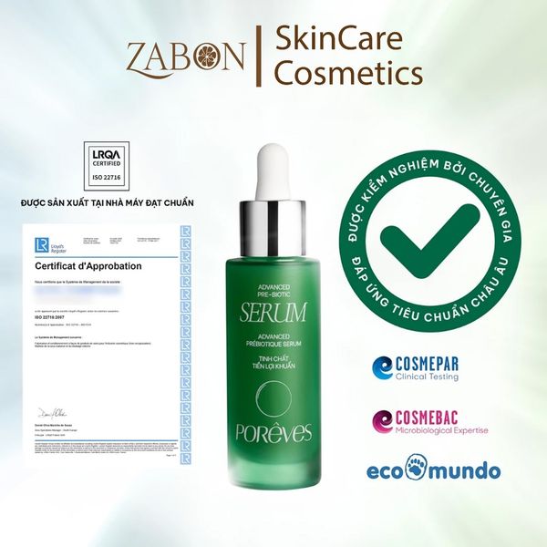 Bộ 3 PORÊVES làm sạch dịu nhẹ, dưỡng ẩm, làm mềm và phục hồi da