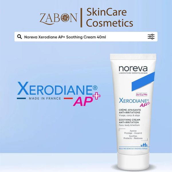 Kem dưỡng Noreva XERODIANE AP+ SOOTHING CREAM ANTI- IRRITATION dưỡng da làm dịu và cấp ẩm 40ml