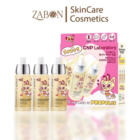 Set 3 Tinh chất phục hồi da keo ong CNP PROPOLIS ENERGY ACTIVE AMPULE SET 30ml