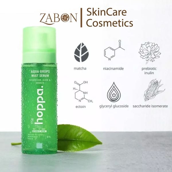 Tinh chất The Hoppa Aqua Drops Mist Serum cấp ẩm chuyên sâu dạng xịt 100ml