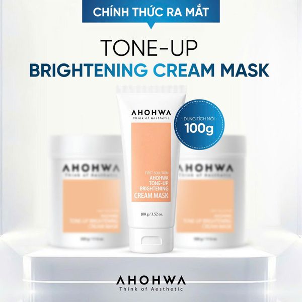 Mặt Nạ Ủ Sáng da AHOHWA Tone-Up Brightening Cream Mask 100g