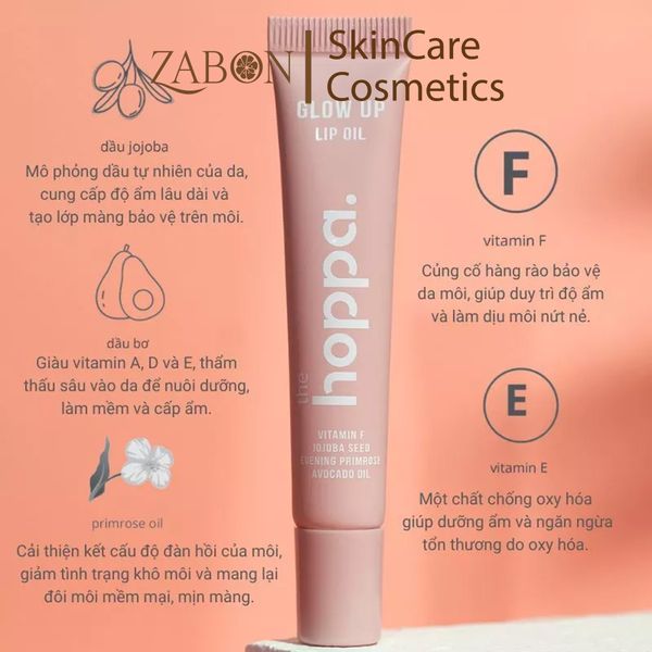Dầu dưỡng môi The Hoppa Glow Up Lip Oil 10ml