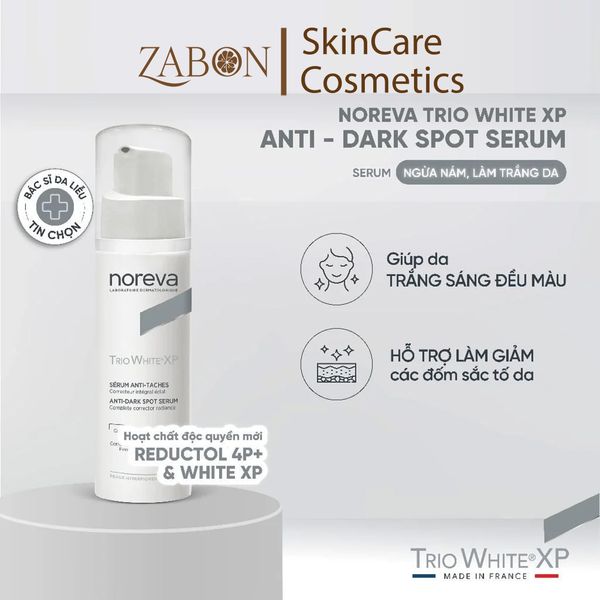 Serum Noreva Trio White XP Anti - Dark Spot dưỡng trắng da và làm mờ vết thâm nám 30ml