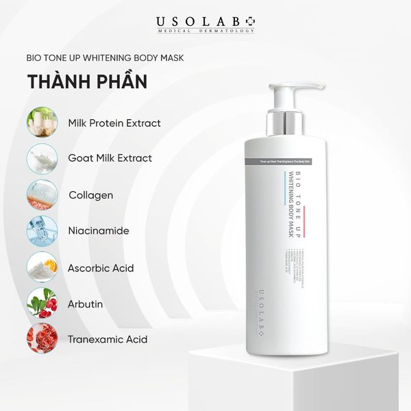 Kem ủ trắng body USOLAB - Giúp làm sáng da 1000ml