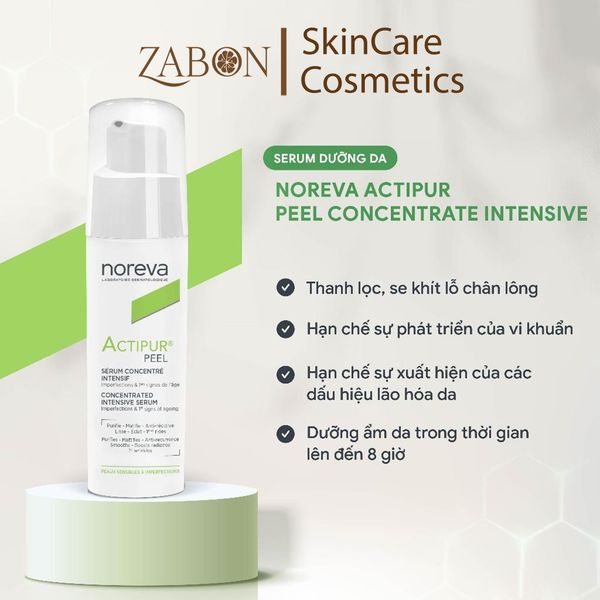 Serum Noreva Actipur Peel Concentrated giảm mụn và giảm thâm mụn 30ml