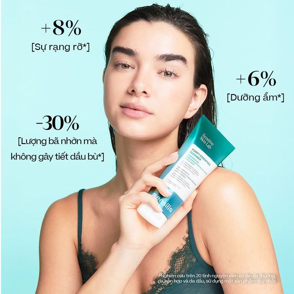 Gel rửa mặt Sensilis Purify Essential Cleanser kiểm soát nhờn cho da dầu mụn 200ml